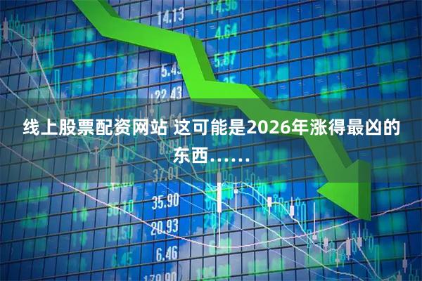 线上股票配资网站 这可能是2026年涨得最凶的东西……